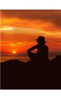 Sunset Notebook: Notebook Journal 8.5 X 11 202 Lined Pages