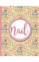 Nail Appointment Book: 7 Columns Appointment Note, At A Glance Appointment Book, Large Appointment Book, Cute Easter Egg Cover