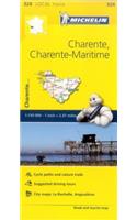 Charente, Charente-Maritime - Michelin Local Map 324: Map
