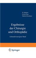 Ergebnisse Der Chirurgie Und Orthopädie