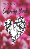 Heart Themed Pattern Coloring Book
