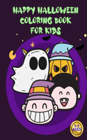 Happy Halloween - coloring book for kids ages 4-8