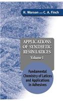 Applications of Synthetic Resin Latices, Set