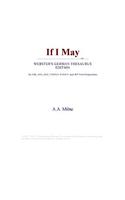 If I May (Webster's German Thesaurus Edition)