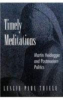 Timely Meditations: Martin Heidegger and Postmodern Politics