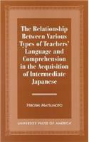 Relationship Between Various Types of Teachers' Language and Comprehension