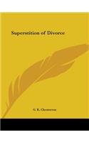 Superstition of Divorce