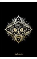 Notebook: Skull Mandala Notebook / Journal Gift (120 blank pages - 6 x 9)