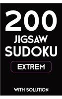 200 Jigsaw Sudoku Extrem With Solution