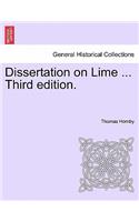 Dissertation on Lime ... Third Edition.