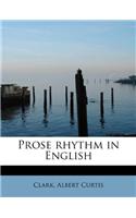 Prose Rhythm in English