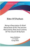 Rites Of Durham