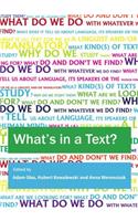 Whatâ (Tm)S in a Text? Inquiries Into the Textual Cornucopia