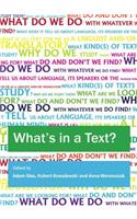 Whatâ (Tm)S in a Text? Inquiries Into the Textual Cornucopia