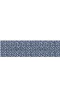 You-Nique Navy Feather Straight Borders