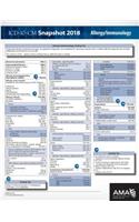 ICD-10-CM 2018 Snapshot Coding Cards: Allergy/Immunology