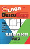 1,000 + Calcudoku sudoku 7x7: Logic puzzles hard - extreme levels