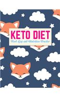 Keto Diet Food Log and Nutrition Tracker: Cute Daily Ketogenic Meal Planner - Low Carb Fitness Tracker and Wellness Notebook - Weight Loss Journal and Healthy Living Diary - Book Code HB 000