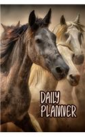 Daily Planner: Galloping Horses - Undated Daily To Do List - Makes the Perfect Gift for Any Horse Lover!