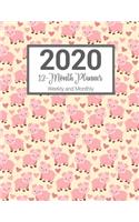 2020 12-Month Planner Weekly and Monthly