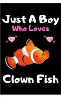 Just a boy who loves clown fish