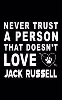 Never trust a person that does not love Jack Russel