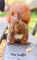 Mrs. Scruffles the cute squirrel bullet journal for animal lovers