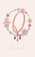Beautiful Bohemian Style Journal with Initial