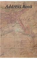 Large Print Address Book: Vintage Map of India, 5.5 X 8.5 Inch, Organize Family, Friends and Contacts in One Convenient Place, Ideal for Lovers of Indian Sub Continent