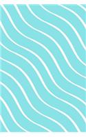 Minimalist Waves Design Journal: Aquamarine