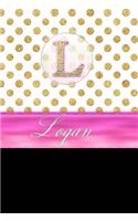 Logan: Personalized Lined Journal Diary Notebook 150 Pages, 6 X 9 (15.24 X 22.86 CM), Durable Soft Cover