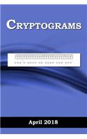Cryptograms: April 2018