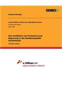 Verhältnis von Parlament und Regierung in der Bundesrepublik Deutschland