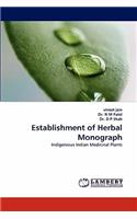 Establishment of Herbal Monograph