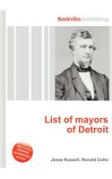 List of Mayors of Detroit