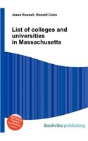 List of Colleges and Universities in Massachusetts