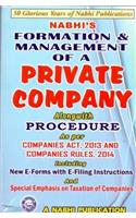 Formation and Management of a PRIVATE COMPANY (Alongwith Procedures) - as per the Companies Act, 2013