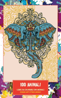 Libri da colorare con animali - Disegni Anti stress Animali - 100 Animali