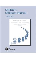 Student Solutions Manual for Statistics for Business