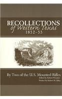 Recollections of Western Texas, 1852-55