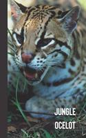 jungle ocelot: small lined Ocelot Notebook / Travel Journal to write in (6'' x 9'') 120 pages