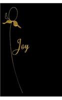 Joy: Personalized Writing Journal for Women - Elegant Black and Gold