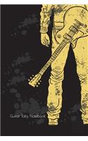 Guitar Tabs Notebook: Watercolor Blank Guitar Tab Journal Notebook 120 Page 6 X 9