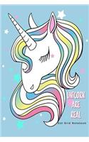Unicorn Are Real Dot Grid Notebook