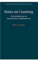 Notes on Counting: An Introduction to Enumerative Combinatorics