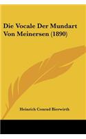 Die Vocale Der Mundart Von Meinersen (1890)