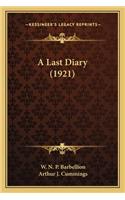 Last Diary (1921)