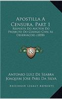 Apostilla a Censura, Part 1