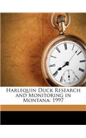 Harlequin Duck Research and Monitoring in Montana