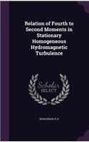 Relation of Fourth to Second Moments in Stationary Homogeneous Hydromagnetic Turbulence